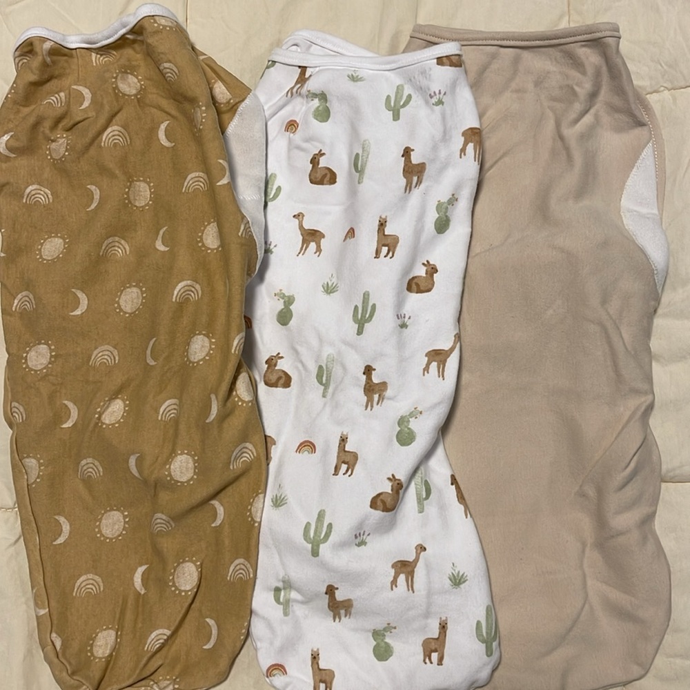 Aden & Anais baby swaddle wrap (set of 3)